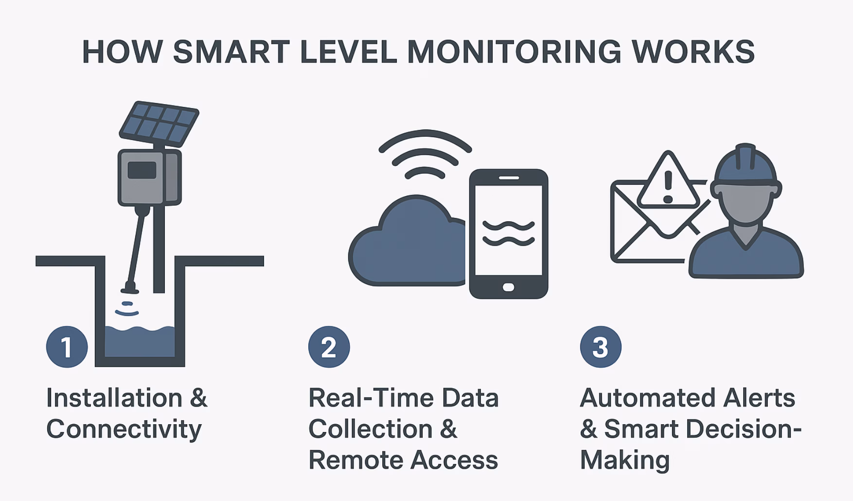 How Smart Level Monitoring work Graphic